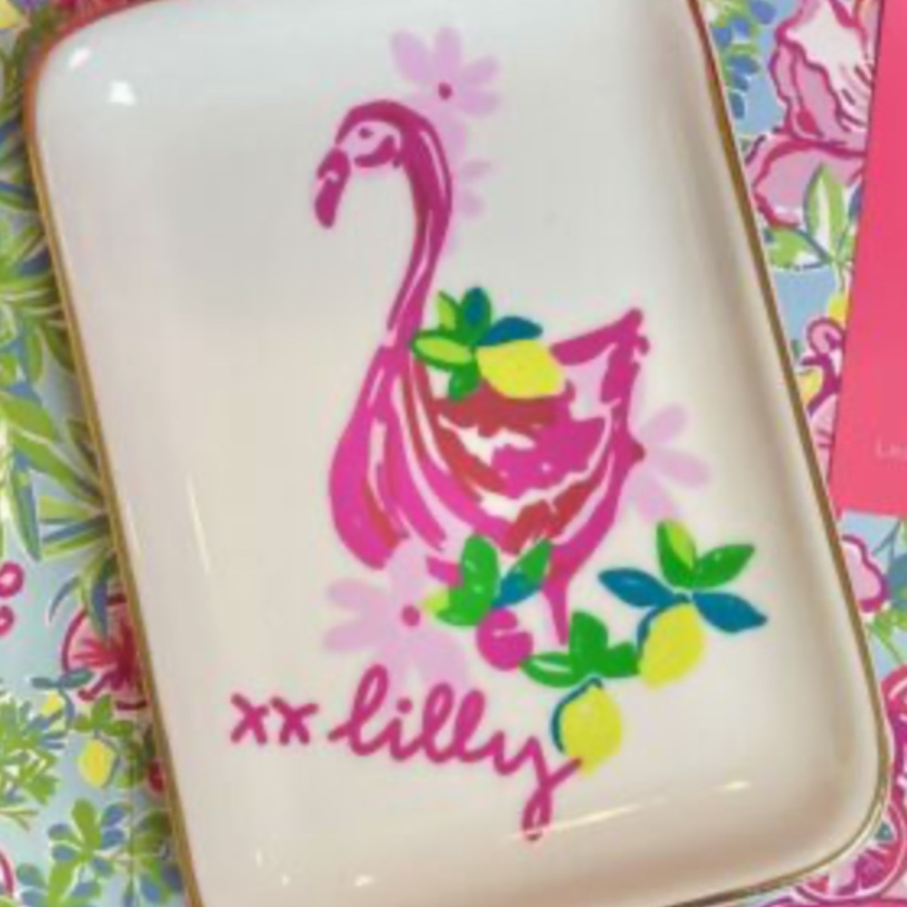 Flamingo trinket dish